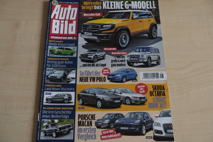 Deckblatt Auto Bild (16/2014)